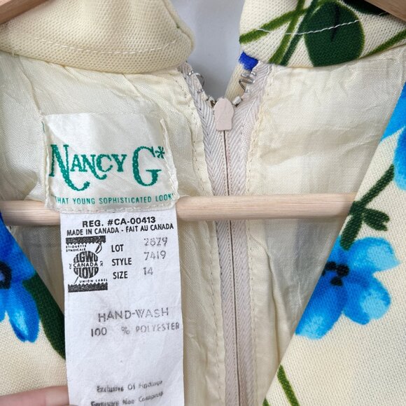 Vintage Nancy G Floral Maxi Dress - Picture 4 of 9